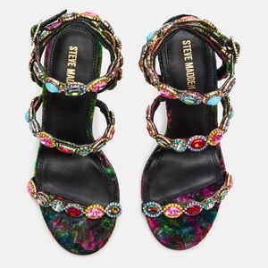Steve Madden Tamala Multi Velvet Heels